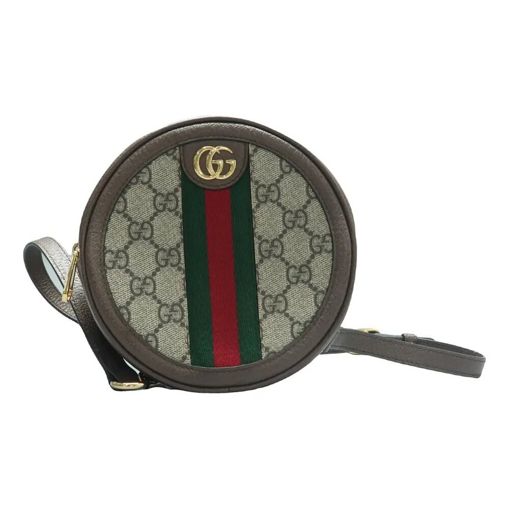 GUCCI Ophidia Brown Canvas Backpack 656-021825 - Picture 1 of 12